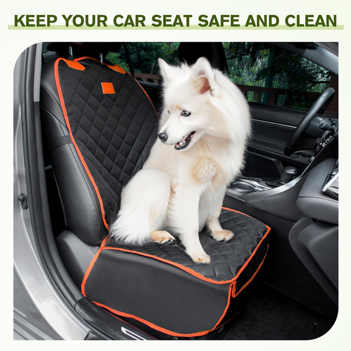 Pecute Front Car Seat Cover for Dogs Waterproof Nonslip