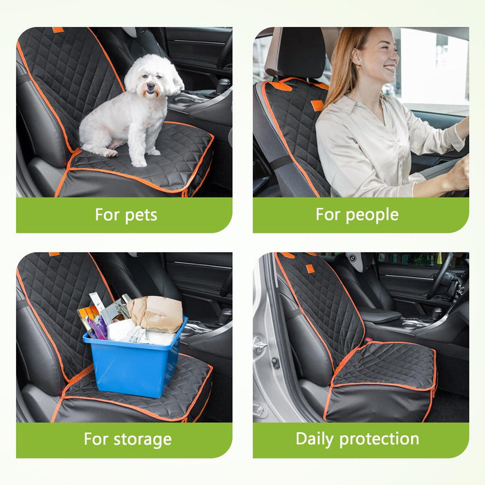 Pecute Front Car Seat Cover for Dogs Waterproof Nonslip