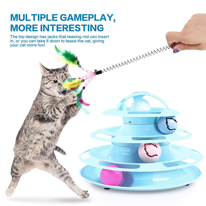 Pecute Cat Roller Toy 4 Couches