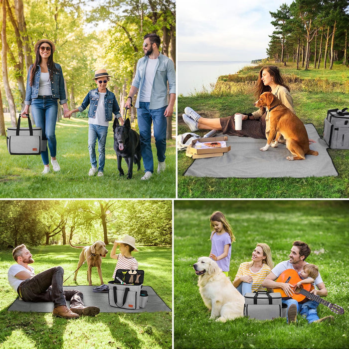 Borsa da viaggio per cani Pecute, borsa da viaggio per animali domestici con tappetino da picnic