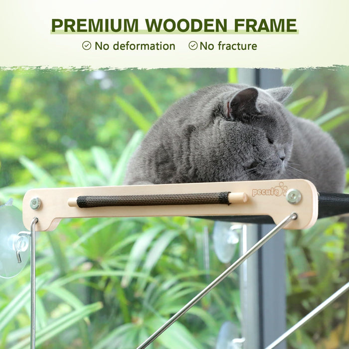 Pcute Large Cat Window Perch with Metal Supported Below