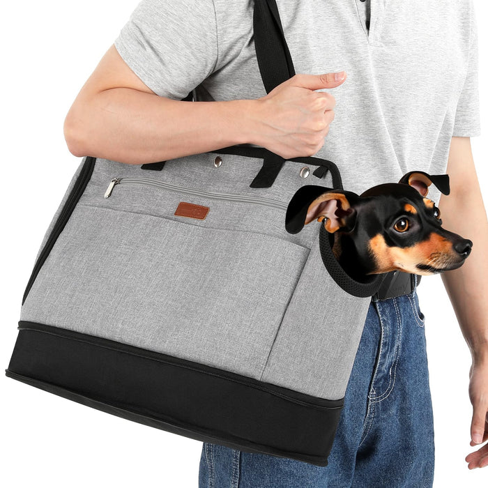 Pecute Pet Carrier for Small Dogs and Cats Tote Bag with Warm Cloth