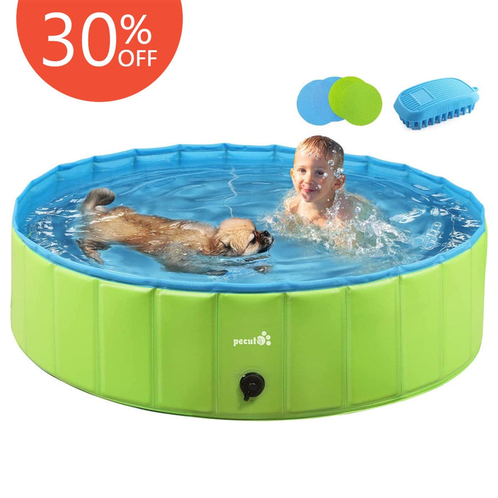 Pecute Green Dog Paddling Pool（L）
