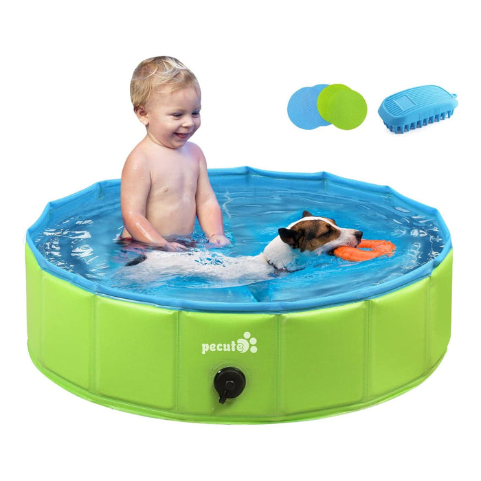 Pecute Green Dog Paddling Pool（XXL）