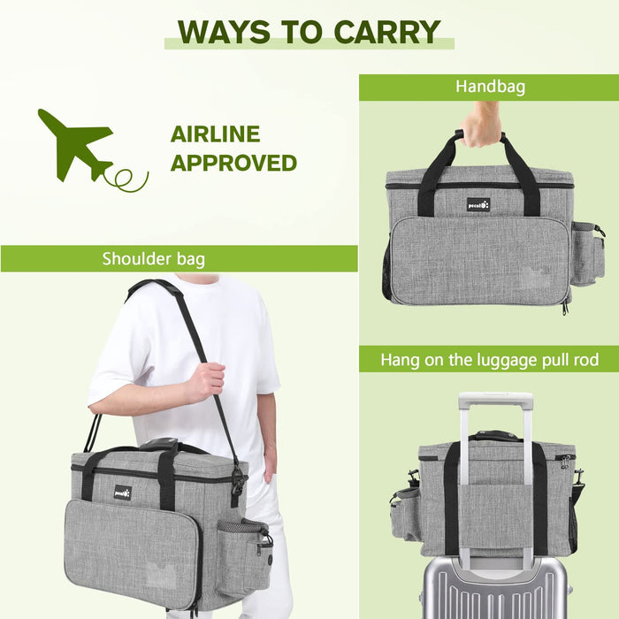 Dog Travel Bag for Supplies Airline Approved