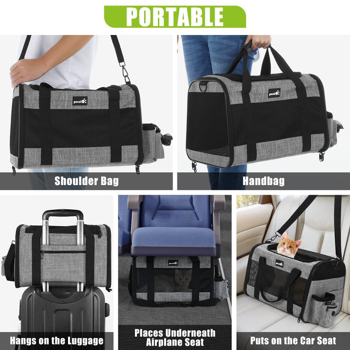 Pecute Pet Carrier Bag (Grigio)