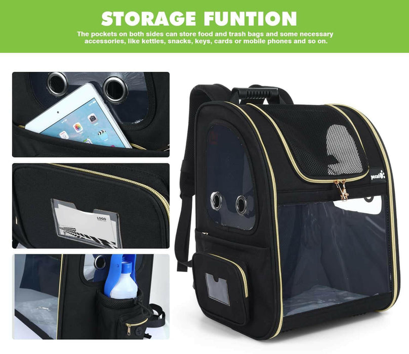 Pecute extensible portable respirant sac à dos chat transporteur chien sac à dos