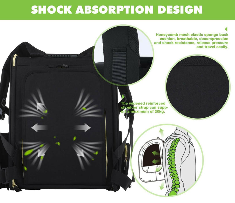Pecute Expandable Portable Breathable Rucksack Cat Carrier Dog Backpack