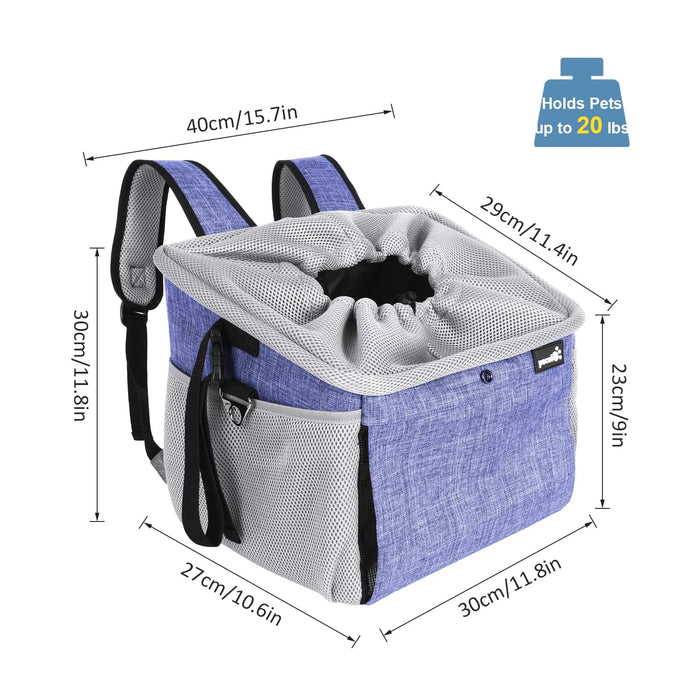 Pecute Pet Carrier Bag Sac de panier de vélo multifonctionnel pour chien