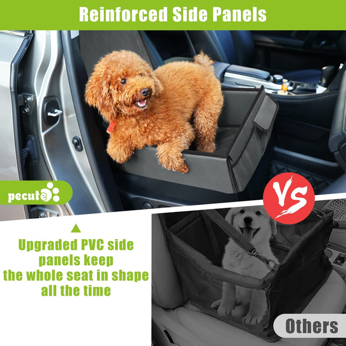 Housse de siège de voiture pour chien Pecute pour sièges avant (gris) 