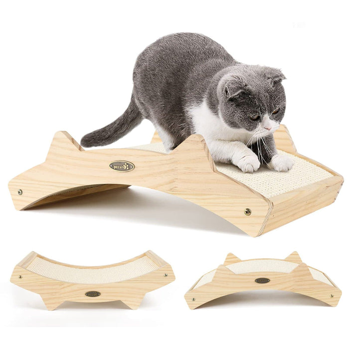 Pecute Cat Scratcher Pad Lounge con Sisal intrecciato naturale 