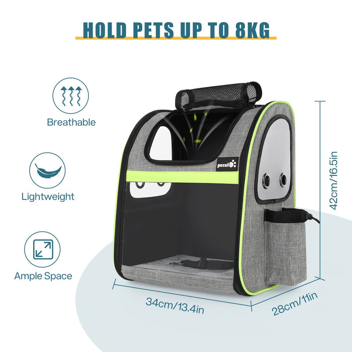Pecute Cat Carrier Dog Backpack Visible Acrylic