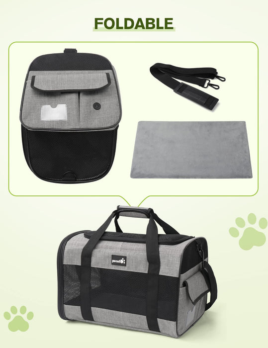 Pecute Pet Carrier Bag with Bowl Used for Pet Under 6KG