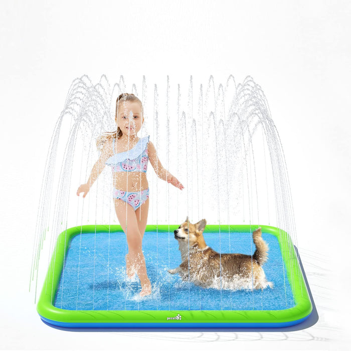 Pecute Sprinkler Pad for Dogs & Kids (M: 130cm)
