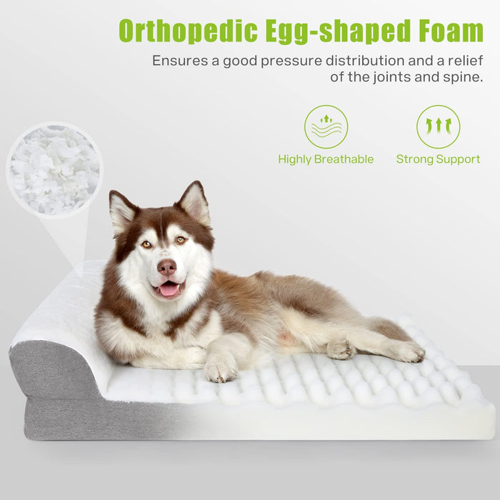 Divano per cani lavabile per lettino ortopedico Pecute (M)