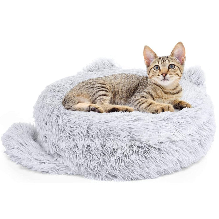 Letti a ciambella in peluche per cani di piccola taglia Pecute Cat Bed
