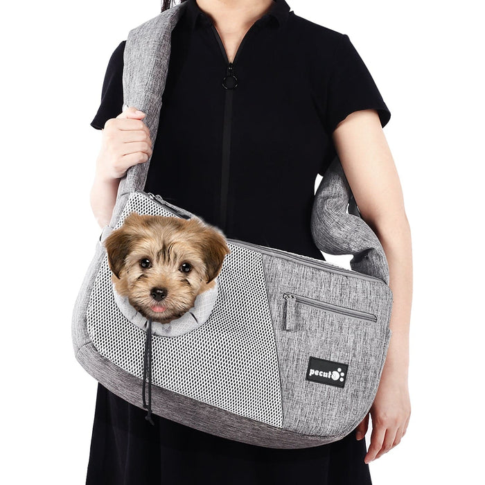pecute Pet Sling Carrier for Small Doggie Cat
