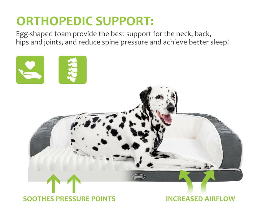 Canapé-lit pour chien orthopédique Pecute (L: 89 × 56 × 18 cm)