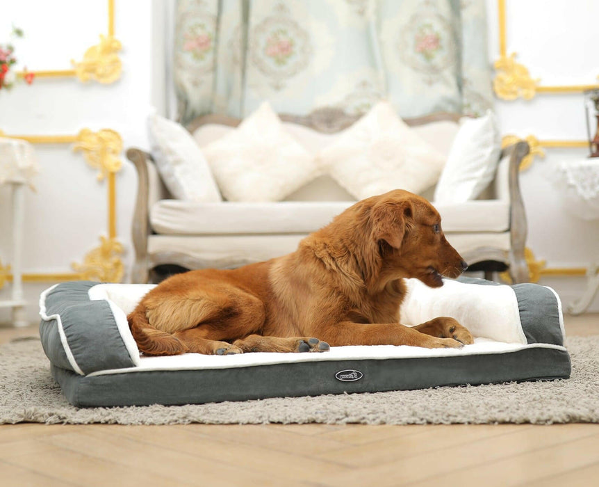 Canapé-lit pour chien orthopédique Pecute (XL : 101 × 66 × 20 cm)