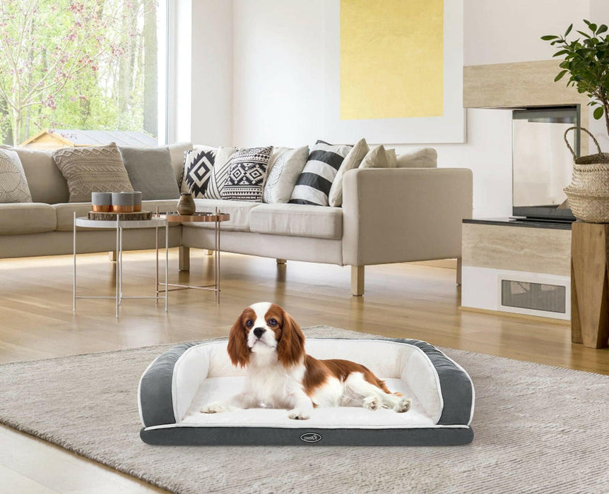 Canapé-lit pour chien orthopédique Pecute (XL : 101 × 66 × 20 cm)