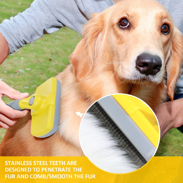 Pecute Slicker Dog Brushes（Yellow）