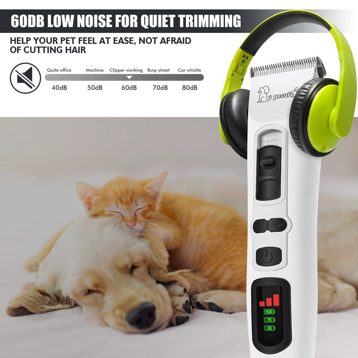 Tondeuse électrique pour animaux de compagnie Pecute, kit de toilettage pour chien