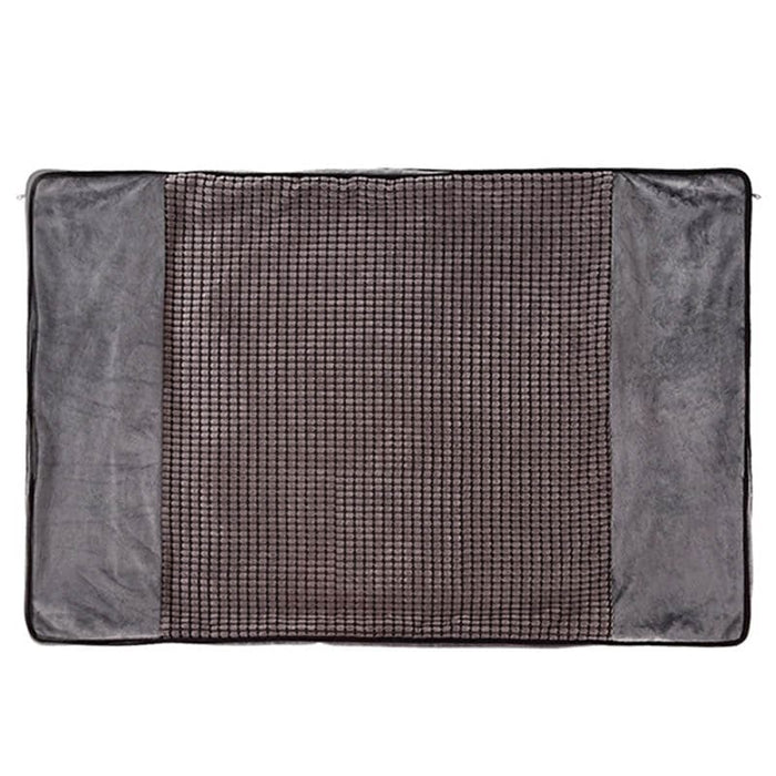 Housses de rechange Pecute pour lit de chien en mousse à mémoire de forme (grand, gris)